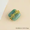 Aventurina Accesorios Pequeños DIY Perlas Sueltas de Jade Colgante Pequeño Pixiu Accesorios para Pulsera