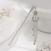 Presilha de Cabelo com Franja Estilo Antigo para Mulheres, Nova Presilha de Cabelo Sino de Palácio Estilo Chinês, Presilha de Cabelo Hanfu, Presilha de Cabelo para Coque na Nuca