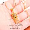Colar de borla de leão de diamante de ouro de areia do Vietnã de longa data Acessórios DIY Pingente de dança de leão de transferência de estilo chinês para mulheres