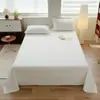 2026 Nuevo Estilo Hilo de Algodón Puro Teñido en Hilo Algodón Lavado Sábana Individual Cuadros Simples Cubre Cama de Algodón Puro Juego de Tres Piezas Ropa de Cama