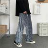 Estilo Harajuku para hombre verano nuevo ins. Pantalones Pareja Personalidad Renders Combinación de Colores Pantalones Sueltos de Pierna Ancha Pantalones Casuales