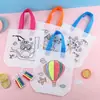 Bolsas de Pintura para Crianças Verão Grafite Pintura Colorir Brinquedos Materiais Manuais DIY Sacolas Ecológicas Atacado