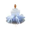 PETCIRCLE Ropa para Mascotas Perros Pequeños Cachorros Mascotas Lindas Estilo Princesa Vestido de Temperamento Andromeda Vestido de Boda