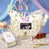 Estilo Quente Novo Produto Transfronteiriço Livro de Convidados de Bebê Placa de Moldura de Foto Acrílica Festa de Assinatura Presente de Bebê com Enfeites de Moldura de Foto