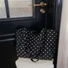 Bolsa feminina de moda fresca estilo coreano, bolsa tote casual com design de bolinhas, bolsa feminina para o trabalho, uso estudantil, bolsa de mão, bolsa de ombro
