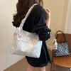 Nova Bolsa Versátil de Axila Estilo Chinês para Mulheres 2025 Nova Bolsa Tote Versátil Estilo Chinês Bolsa de Ombro com Textura Fashion