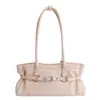 Bolso de cuero encerado al aceite vintage de alta calidad para mujer, nuevo modelo de primavera 2026, bolso de hombro y axila moderno y versátil, bolso baguette