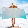 Toalha de Praia de Fibra Ultrafina Transfronteiriça que Absorve Água e Não Solta Fiapos, Personalizada com Fotos, Toalha de Praia Impressa Digital de Secagem Rápida da Amazon