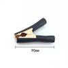 Pinza de cocodrilo de cobre puro 100A funda pinza para cable de batería pinza de prueba fuerte engrosamiento pinza para cable de fuego coche
