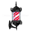 Envío Gratis Luz Giratoria Vintage para Peluquería LED Tienda de Barberos Luz Giratoria Colgante de Pared Peluquería Luz Giratoria Caja de Luz Impermeable para Salón de Belleza
