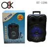 Alto-falante Bluetooth Portátil Colorido para Microfone Bt-1206 de 12 polegadas para Uso Externo com Alto Volume