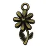 1 Pieza de Colgante Encanto de Aleación Verde Antiguo Galvanizado con Forma de Rosa Girasol Flor de Ciruelo para Pulsera Collar DIY Joyería Accesorios de Ropa
