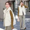 Colete de Inverno 2026 Novo Estilo com Gola Alta, Fashion e Versátil, Caimento Solto, Versão Coreana, Casaco Feminino Estiloso Simples e Quente