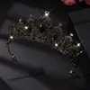 Stock Listo Vestido de Novia al por Mayor con Joyería para Novia Corona Collar Pendientes Conjunto de Dos Piezas Joyería de Aleación para Mujer Ecológico