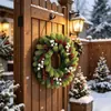 Guirlanda de Natal mais vendida da Amazon para decoração transfronteiriça com pinhas e frutos brancos, para pendurar na parede, decoração macia, enfeite pendurado para atmosfera de festa