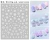 Pegatinas para Uñas de Copo de Nieve Comercio Electrónico Transfronterizo Joyería para Uñas Calcomanías INS Color Pegatinas para Uñas de Copo de Nieve de Invierno