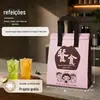 Bolsas térmicas especiais para viagem e catering, bolsas de sacola de tecido não tecido descartável com folha de alumínio, sacolas de embalagem para fast food, feitas sob medida de acordo com o seu design