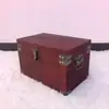 Caja de Madera Retro con Cerradura Caja de Almacenamiento Caja de Almacenamiento para Armario de Dormitorio Organizador de Artículos Varios Caja de Madera Maciza con Tapa abatible
