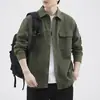 Camisa Tendência Japonesa Masculina Manga Longa 2026 Nova Jaqueta Casual de Trabalho Camisa Masculina Primavera e Outono Camisa Americana
