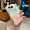 Funda magnética para teléfono con pantalla plegable iPhone Duo, Carcasa con patrón de bloqueo de color Apple de 18 colores, Cubierta protectora anticaída del eje central