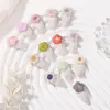 Acessórios de Cabelo Infantis Mais Vendidos na Amazon Presilhas de Cabelo Girassol Cores Doces Versátil para o Dia a Dia Presilhas BB de Tecido Gota d'Água 4139