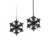 Accesorios Navideños, Copos de Nieve Estéreo de Cristal de Alta Transparencia Simulada, Colgantes Decorativos para Árbol de Navidad, Suministros de Decoración Navideña