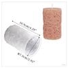 Molde para vela de aromaterapia diy rosa molino de viento flor cilíndrica molde de silicona para vela en stock venta al por mayor