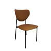 Silla de Comedor Estilo Italiano Transfronteriza, Silla para Comedor del Hogar, Silla Sencilla para Mesa de Comedor, Silla Moderna con Respaldo Suave y Estructura de Metal, Silla de Hotel