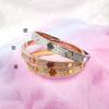 Modelo Mais Vendido Pulseira Kajia Star com Fecho de Parafuso, Aço Titânio Dourado 18K Quinta Geração Comércio Eletrônico Transfronteiriço Ouro Rosa