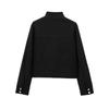 Ropa Europea y Americana Transfronteriza Aliexpress Caliente Nuevo Estilo Urbano Chaqueta Corta de Piloto con Cremallera y Cuello Alto