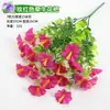 Eucalipto de Simulación Hierba de Primavera Violeta Camelia Gloria de la Mañana Lavanda Flores Falsas de Plástico Decoración de Macizo de Flores Adorno de Interior