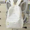 Mochila da moda estilo coreano com estampa de estrelas, uma opção estilosa e de alta qualidade para alunos do ensino fundamental e médio, oferecendo grande capacidade para o uso diário.