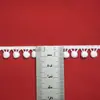 Roupa Íntima Acessórios de Vestuário Fábrica Local Branco Renda Solúvel em Água Bordada Seda Leite Unilateral Renda Pequena com Código de Barras