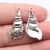 29x13mm 1.8g Prata Antiga Venda Direta da Fábrica Mais Vendido Pequenos Acessórios de Pingente Pingente de Concha