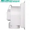 Ventilador de Exaustão Green Island Plástico Ventilador de Ventilação com Duto Integrado 600*600 Ventilador de Exaustão para Escritório e Teto