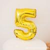 Globos de película de aluminio de 16 pulgadas con números dorados y plateados del 0 al 9, decoración para fiesta de cumpleaños infantil, boda, disposición de la sala de bodas