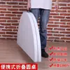 Mesa Redonda Plegable para Uso Doméstico, Mesa Redonda Grande de Plástico Simple, Mesa de Comedor Plegable, Mesa y Sillas de Comedor Simples para Exteriores
