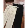 Pantalones Cropped Elásticos de Cintura de Gama Alta para Hombre, Corte Delgado, Pierna Recta, Pantalones Casuales, Ropa Formal de Negocios, Elásticos, Resistentes a las Arrugas, Pantalones de Vestir
