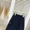 ¡LeenbabyEstilo coreano versátil! 26 Pantalones anchos versátiles de otoño para niñas, elegantes y a la moda, con estampado de estrellas azul marino