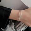 Pulseira de Nó em Corda Personalizada para Mulheres, Estilo Coreano, Simples e Fashion, Pulseira para o Dia a Dia, Design de Nicho Ins, Joias Doces e Descoladas Empilháveis