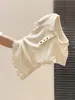 Camiseta de Manga Corta con Cuello Polo Estilo Coreano y Botones de Colores para Mujer, Nuevo Estilo de Verano con Bordes Fruncidos y Pliegues que Ajustan la Cintura, Top A11043