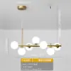 Luminária Pendente de Vidro para Restaurante de Luxo Leve Feijão Mágico, Design Criativo Minimalista Italiano, Luminária de Mesa para Sala de Jantar de Villa, Sem Alumínio
