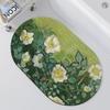 Alfombrilla absorbente de diatomeas para baño, alfombrilla antideslizante para puerta de baño, alfombrilla para inodoro