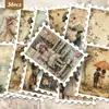 36 adesivos de carimbo infantis vintage estilo pastoral para decoração de mala, planner e cartão com tema de floresta de cura atacado
