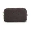 Bolsa Cosmética de Terciopelo Teddy de Color Sólido, Bolsa de Almacenamiento de Productos para el Cuidado de la Piel de Gran Capacidad, Neceser de Felpa Portátil para Viaje, Bolsa para Labiales