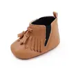 Zapatos de bebé zapatos para bebé y niño pequeño 0-1 años mujer suela suave piel sintética suave borla zapatos de bebé BJZ3139