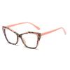 Los nuevos lentes ojo de gato cara grande pequeño influencer con lentes anti-luz azul pueden equiparse con lentes para miopía