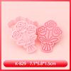 Moldes para Galletas Serie Flores, Moldes para Galletas Dibujos Animados Serie Flores, Galletas Impresas Simulación Arcilla DIY Flor
