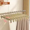 Cabide Duplo Antiderrapante para Uso Doméstico, Cabide de Plástico Espesso Sem Marcas, Armazenamento de Quarto, Cabide Espesso