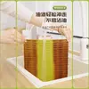 Caja de Bambú con Felpa Extraíble Toallitas Especial Limpieza Cocina Engrosada Absorbente de Agua Resistente al Aceite Hogar Persona Perezosa Paño para Lavar Platos